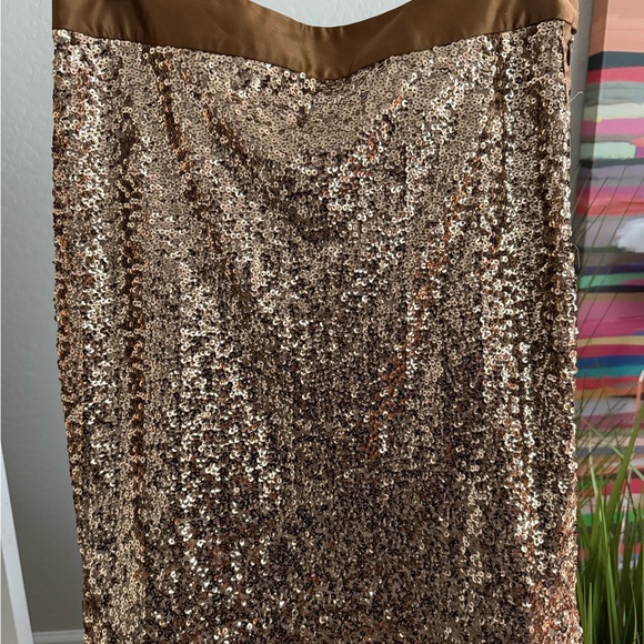Gold Sequined Skirt - Picture 1 of 4
